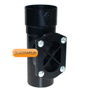 Quadraflo Round Downpipe Access Pipe Black