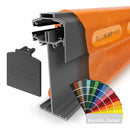 alukap ss high span gable bar White front view