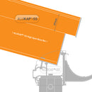 alukap ss high span gable bar RAL Colour front view