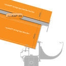 alukap ss high span wall bar RAL Colour front view