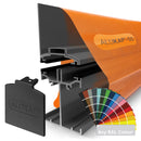 alukap ss low profile wall bar White front view