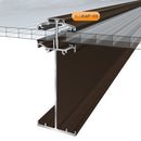 alukap ss self supporting high span glazing bar Insitu