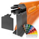 alukap ss self supporting high span glazing bar White front view