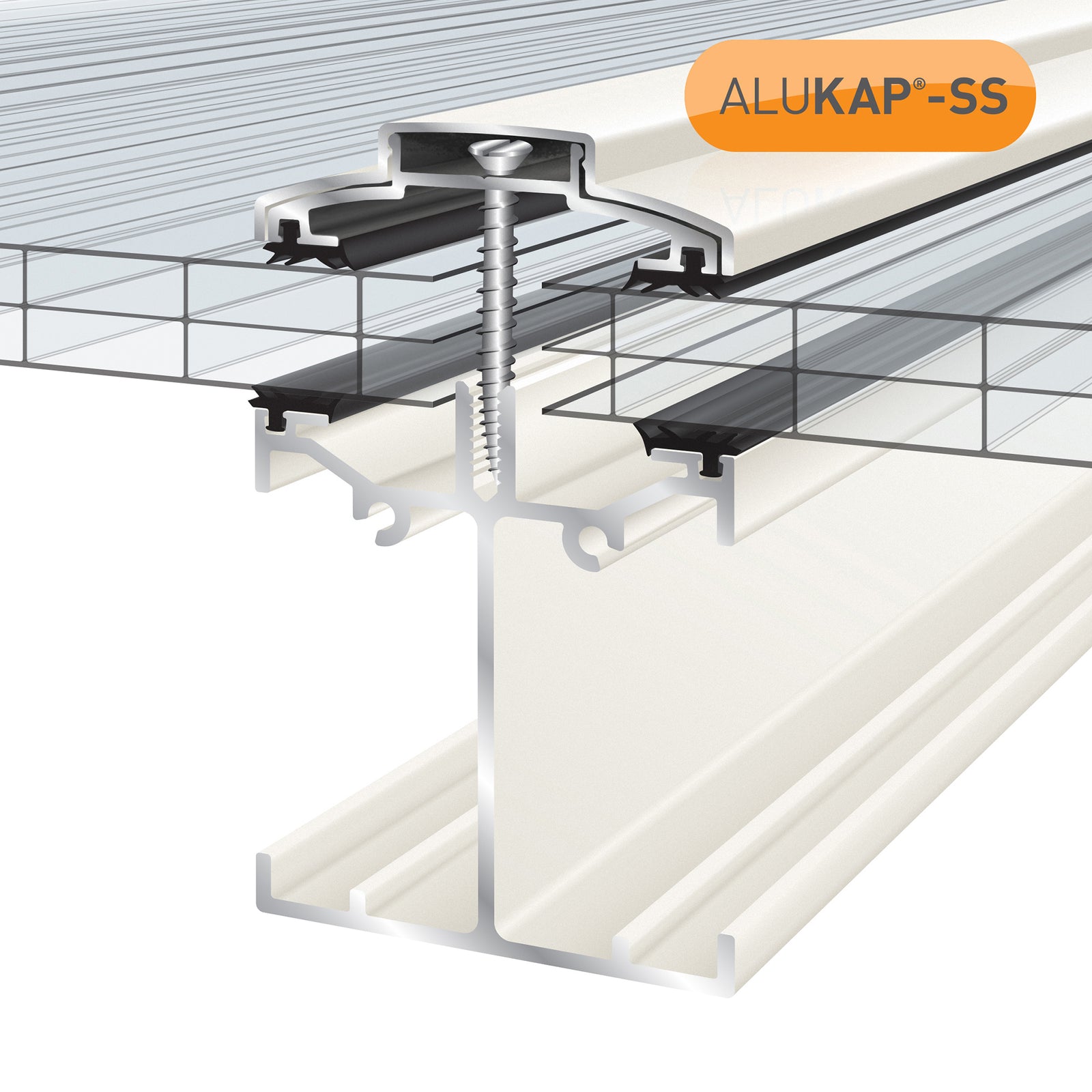 Alukap-SS Low Profile Self Supporting Glazing Bar | Clear Amber Shop