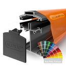 alukap ss self supporting low profile glazing bar RAL Colour front view