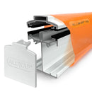 alukap ss self supporting low profile glazing bar White front view