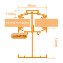 alukap ss self supporting low profile glazing bar technical profile Image - 02