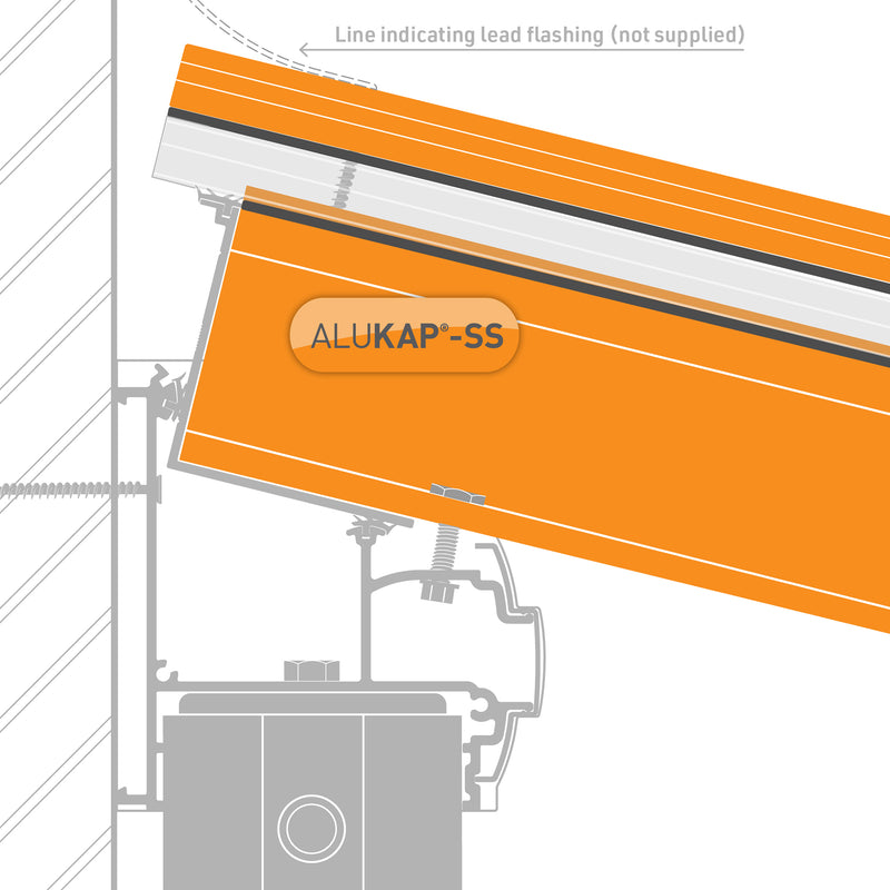 alukap ss self supporting low profile glazing bar technical profile Image - 03