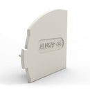 alukap ss wall eaves beam endcap White RH front view