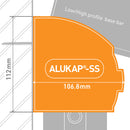 alukap ss wall eaves beam endcap technical profile Image - 02