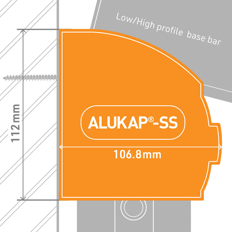 alukap ss wall eaves beam endcap technical profile Image - 02