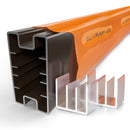 alukap ss wall eaves beam post Brown front view