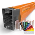 alukap ss wall eaves beam post RAL Colour front view