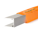 alukap xr 16mm aluminium c section front view