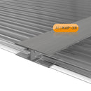 alukap xr 16mm aluminium h section Insitu