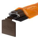 alukap-xr 45mm bar Brown with 55mm rafter gasket front view