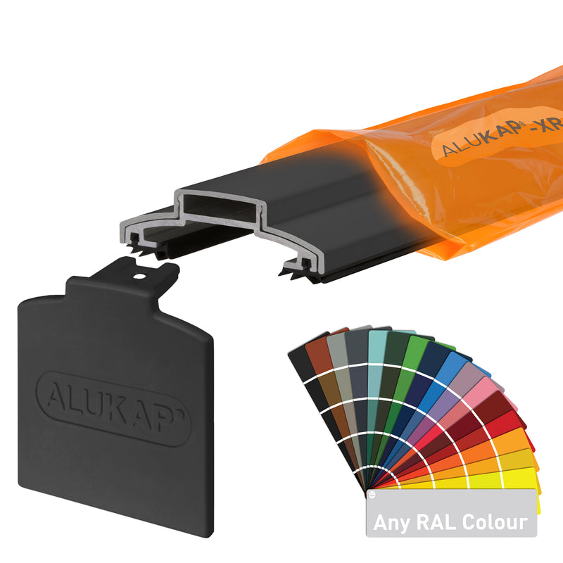 alukap xr 60mm bar Any Ral Colour without rafter gasket Colour front view