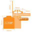 alukap xr 60mm wall bar technical profile Image