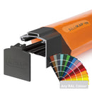 alukap xr gable bar Any Ral Colour with 55mm rafter gasket Colour front view