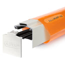 alukap xr gable bar White with 55mm slot fit rafter gasket front view