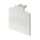 alukap xr glazing bar endcap White front view
