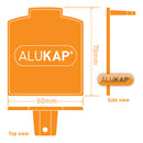 alukap xr glazing bar endcap technical profile Image
