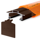 alukap xr hip bar Brown without rafter gasket front view