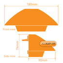 alukap xr ridge radius end cap technical profile Image
