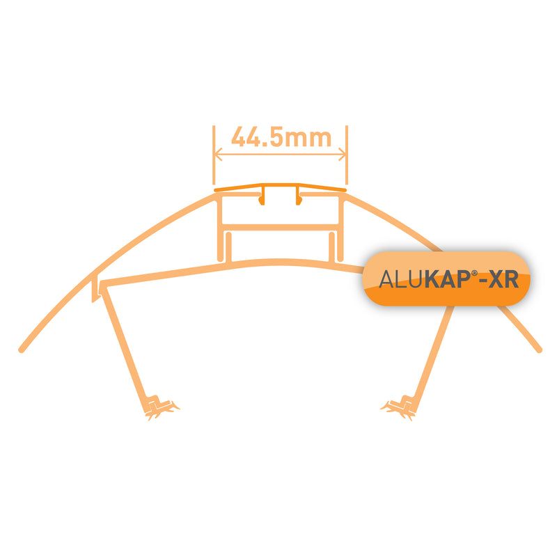 alukap xr ridge snap channel cover technical profile Image