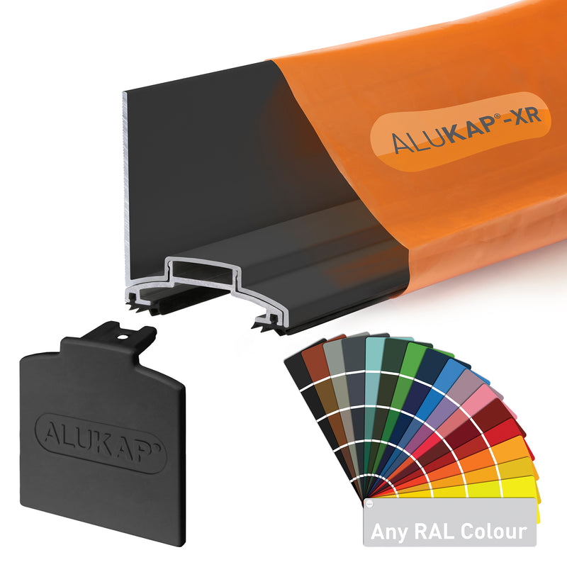 alukap xr wall bar Any Ral Colour without rafter gasket Colour front view
