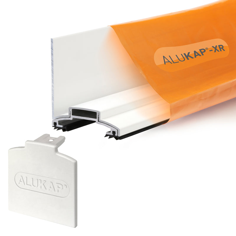 alukap xr wall bar White without rafter gasket front view