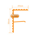 Alupave Aluminium Decking Endstop Bar Technical Profile Image