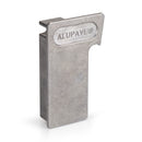 Alupave Aluminium Decking Gutter End Cap Mill LH Front View