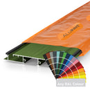 alupave aluminium decking roofing board RAL Colour front view