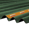 awnapol premium corrugated bitumen sheet Green front view