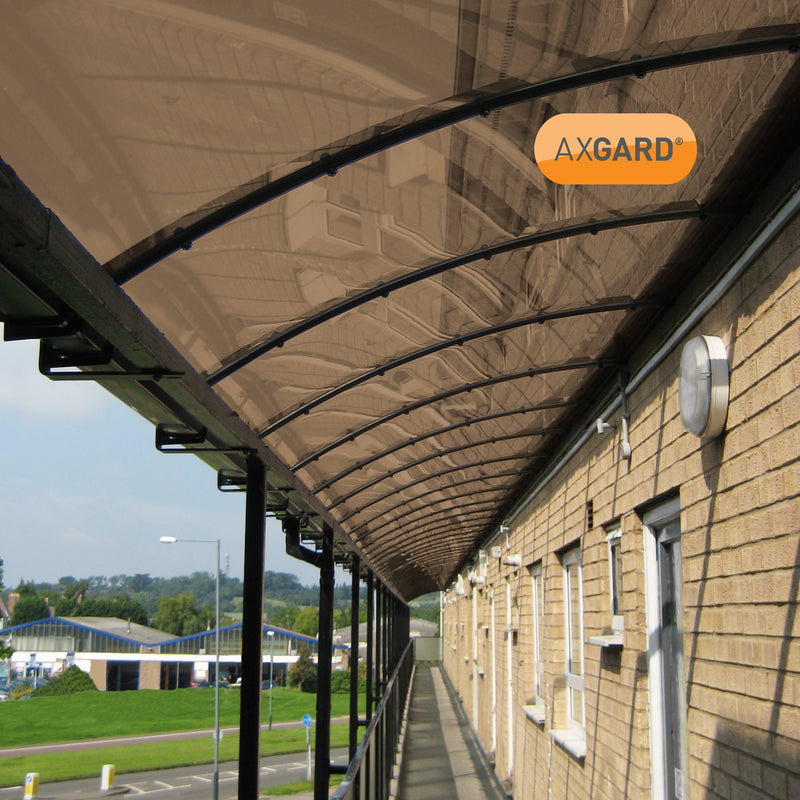 axgard bronze 5mm uv protected glazing sheet Insitu 03