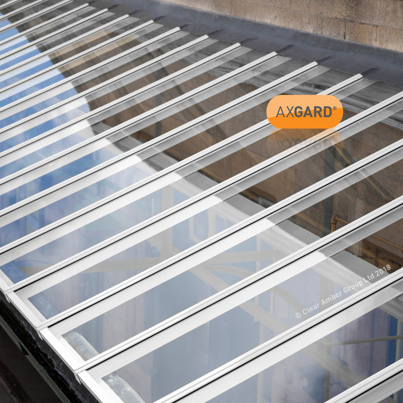 axgard clear 10mm uv protected glazing sheet Insitu