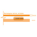 Axgard MSR 3mm shatterproof plastic mirror technical image