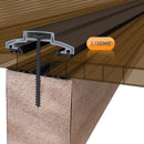 axiome bronze 10mm multiwall polycarbonate roofing sheet Insitu