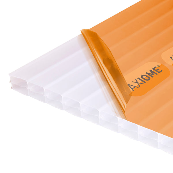 axiome opal 16mm multiwall polycarbonate roofing sheet front view