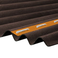 corrapol-bt corrugated bitumen roof sheet Brown front view