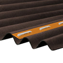 corrapol-bt corrugated bitumen roof sheet Brown front view