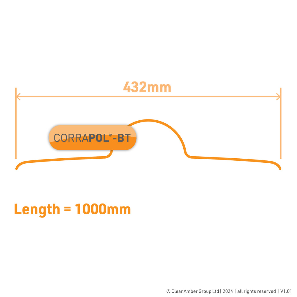 Corrapol Ridge Capping Corrapol-BT DIY Grade Bitumen Ridge Cap | Clear Amber Shop