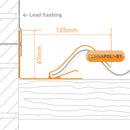 corrapol-bt rock n lock wall flashing technical profile Image