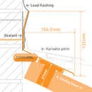 corrapol top wall flashing technical profile Image