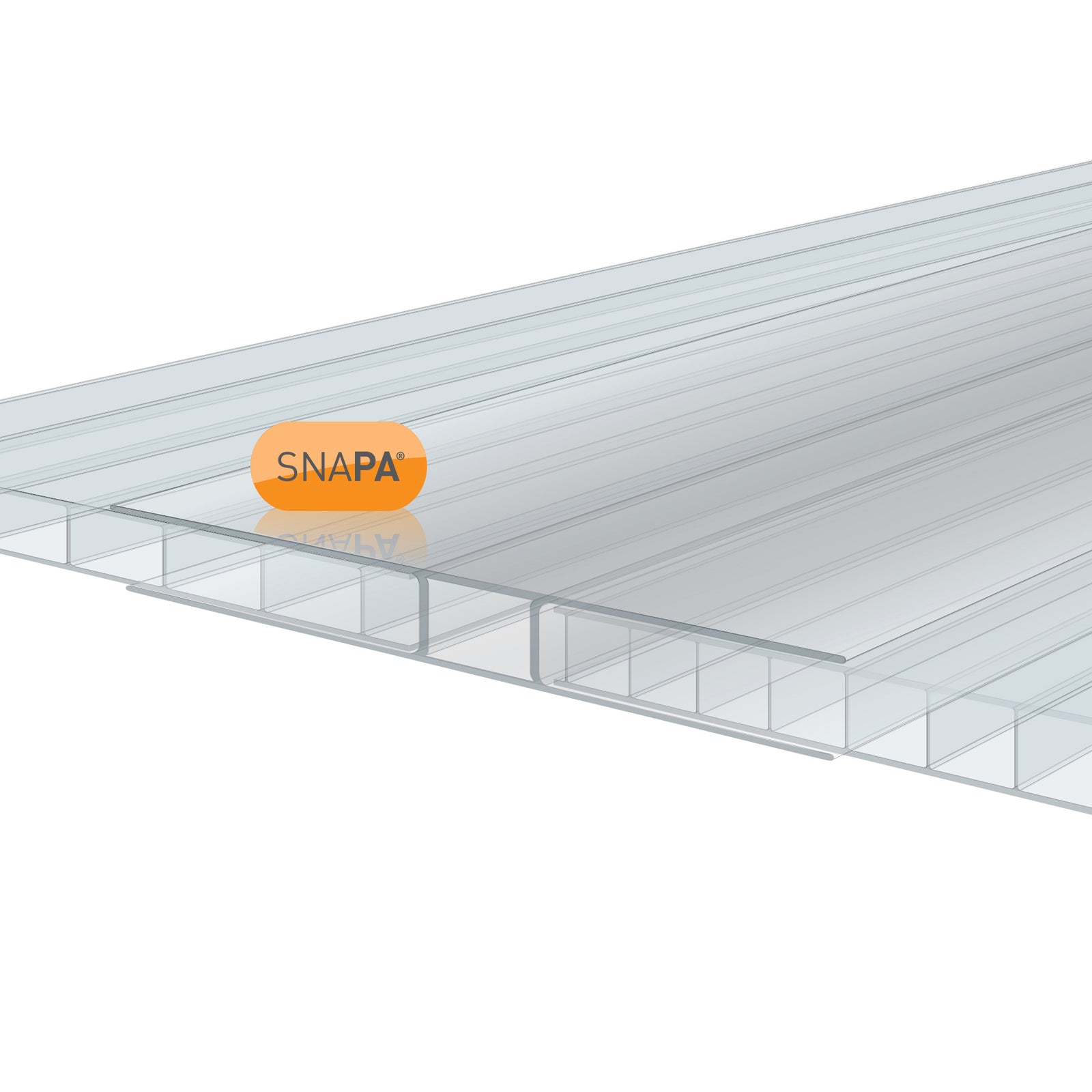 Snapa Clear H Section for Polycarbonate | Clear Amber Shop